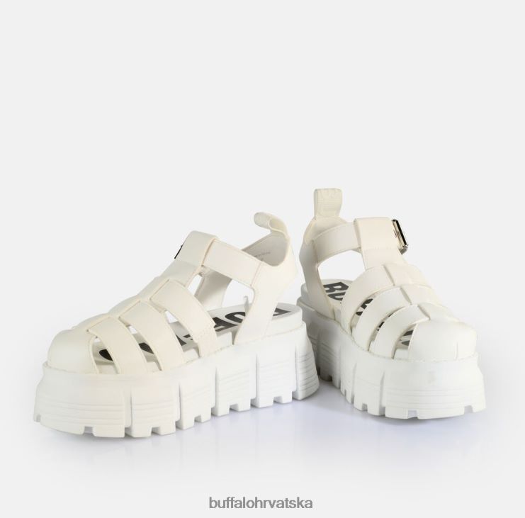 bijela Buffalo ava fisher sandale s platformom veganske |sandale TDD6T573